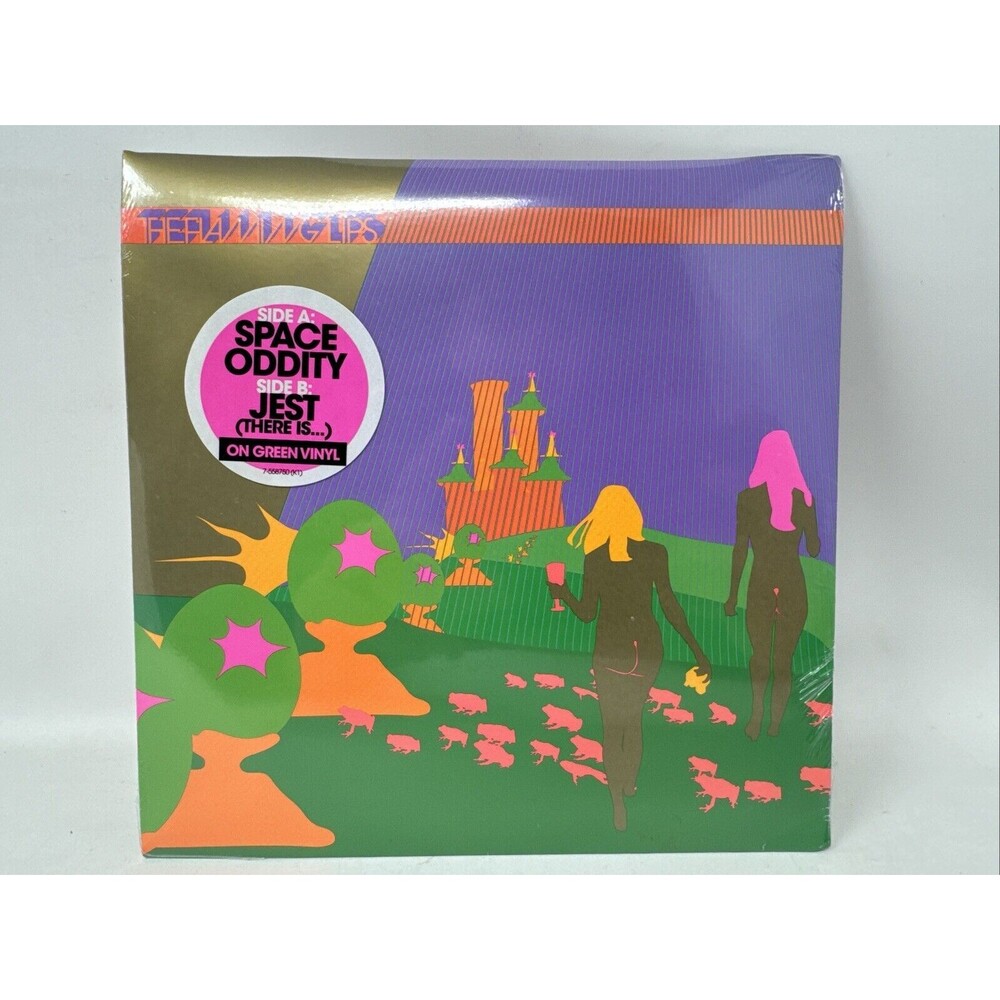 FLAMING LIPS: Space Oddity  (Green Vinyl 7" Single Sealed)